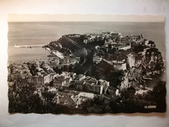 Carte Postale Monaco - Vue D'ensemble Du Rocher Et De La Condamine (Petit Format Oblitérée Timbre 20 Francs ) - La Condamine
