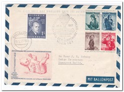 Oostenrijk 1957, 28.4.1957 Tag Der Luftfahrt - Par Ballon