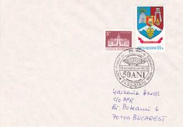 Romania 1979 50th Anniversary Zeppelin D-LZ-127, Souvenir Cover - Brieven En Documenten