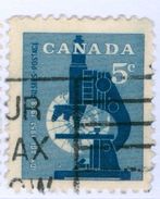 CANADA, COMMEMORATIVO, ANNO GEOFISICA, 1958, FRANCOBOLLI USATI,  Yvert Tellier 275   Scott 376 - Commemorativi