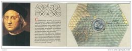 NUMISMATICA - V° CENTENARIO SCOPERTA DELL'AMERICA  EMISSIONE ANNO 1991  3° EMISSIONE - L. 500 ARGENTO - CONFEZIONE ZECCA - Gedenkmünzen