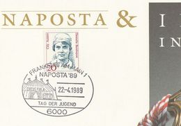 1989 NAPOSTA CIRCUS PHILATELY DAY  EVENT COVER Card GERMANY Philatelic Exhibition Stamps - Cirque
