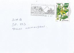 Mayotte France 1997 Mamoudzou Kaweni Ylang Ylang Orchid Perfum Cover - Cartas & Documentos