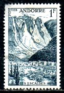 ANDORRE. N°138 Oblitéré De 1955. Les Escaldes. - Used Stamps