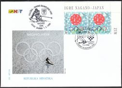 Croatia Zagreb 1998 / Olympic Games Nagano / Alpine Skiing / Philatelic Exhibition - Winter Olympic Games - Invierno 1998: Nagano