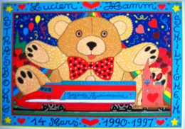 Patrick HAMM Lucien Anniversaire 7 Ans 1991 Illkirch Graffenstaden Ours TGV Strasbourg Joyeux Anniversaire - Hamm