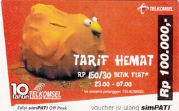 INDONESIA - Tarif Hemat, Indosat Prepaid Card 100,000 Rp, Used - Indonesia