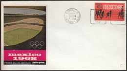 Mexico 1968 / Olympic Games Mexico City / Basketball / FDC - Verano 1968: México