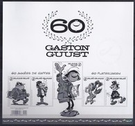 OCB Nr 4666/70 BL246 Blok 246 Gaston Lagaffe Guust Flater Strip BD Comic Cartoon Franquin ZwartWit NoirBlanc - Feuillets N&B Offerts Par La Poste [ZN & GC]