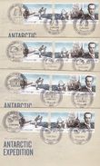 Australian Antarctic Territory 2014 Antarctic Expedition, Arrival And Exploration, Set 4 Bases FDCs - FDC