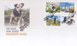 Australian Antarctic Territory 2015 The Dogs That Saved Macquarie Island FDC - FDC