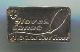 Rowing, Rudern, Canu, Kayak - FEDERATION SLOVAKIA, Vintage Pin, Badge, Abzeichen - Rudersport