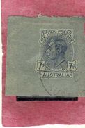 AUSTRALIA 1950 AIRMAIL AEROGRAMME POSTA AEREA AEROGRAMMA KING GEORGE VI RE PENNY 7p USATO USED OBLITERE' - Used Stamps