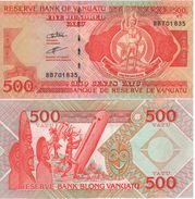 VANUATU   500 Vatu   ( De La Rue 2007)  P5b    ( 2006  Melanesian Chief + Drums At Back)    UNC - Vanuatu