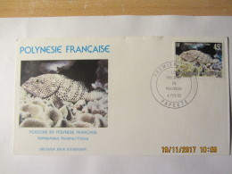 Enveloppe 1er J. Polynésie -Poissons En Polynésie -Tauvina/Faroa - Storia Postale