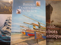 Marine  Paquebots Lot 3 Livres Lacroix Paquebots Et Traditions Monde Illustrations  Voir Photos - Lotti E Stock Libri