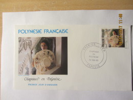 Nveloppe 1er Jour Polynésie: Chapeaux En Polynésie - Storia Postale