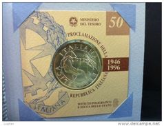 ITALIA - 1996 - 10.000 Lire 50° Proclamazione Della Repubblica Italiana - Costituzione - VERSIONE FDC - Tiratura 38.440 - Gedenkmünzen