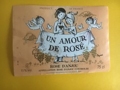 5195 - Un Amour De Rosé Rosé D'Anjou Dessin De Peynet - Tiras Cómicas