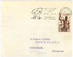 BRAZZAVILLE R.P.    A.E.F. (Congo) 1956 L’ARMÉE VOUS OFFRE... - Lettres & Documents