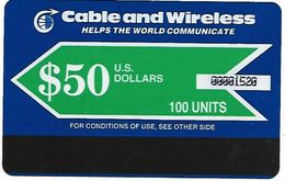 @+ Maldives - Cable & Wireless $50 (2000) - Ref : MV-C&W-AUT-0002 - Maldivas