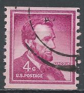 United States 1958. Scott #1058 (U) Abraham Lincoln - Rollenmarken