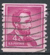 United States 1958. Scott #1058 (U) Abraham Lincoln - Rollenmarken