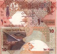 QATAR  10  Riyals   P30   (ND  2008-15)  UNC - Qatar