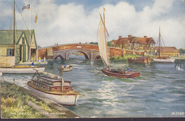 United Kingdom PPC The Bridge Potter Heigram Valentine's 'Art Colour' Post Card Brücke Pont (2 Scans) - Great Yarmouth