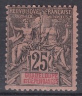 Guadeloupe 1892 Yvert#34 Mint Hinged - Unused Stamps