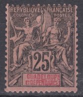 Guadeloupe 1892 Yvert#34 Mint Hinged - Neufs