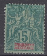 French Oceania Oceanie 1892 Yvert#4 Mint Hinged - Unused Stamps