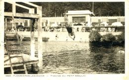 N°59316 -cpa Plombières Les Bains -piscine Du Petit Moulin- - Natation