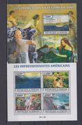 BURUNDI 2013 - Art, Peintures, Impressionnistes Américains - Feuillet 4 Val + BF Neufs // Mnh // CV 36.00 Euros - Nuovi