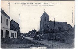 Carte Postale De Saint-Laurent-blangy - L'église Qui Fut Détruite Par Le Bombardement - Saint Laurent Blangy