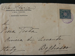 1912 ANCIENT LETTER OF ORIENTAL  PALACE HOTEL OF YOKOHAMA FLY TO ITALY..//..LETTERA D' HOTEL PER L'ITALIA - Cartas & Documentos