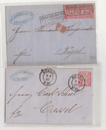 ALLEMAGNE DU NORD  2 LETTRES - Covers & Documents