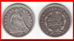 **** USA - ETATS-UNIS - UNITED-STATES - HALF DIME 1842 O - 1/2 DIME 1842 O - ARGENT - SILVER **** EN ACHAT IMMEDIAT !!! - Half Dimes