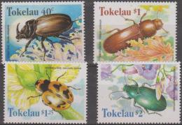 [ 5161 ] TOKELAU - 1998 Beetles. Scott 255-258. MNH ** - Tokelau