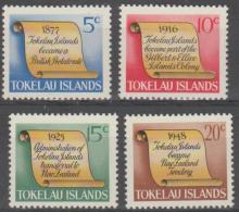 [ 5116 ] TOKELAU - 1969 History. Scott 16-19. MNH ** - Tokelau