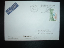 LETTRE PAR AVION Pour La FRANCE TP GUYANE 1,25 OBL.MEC.22-2-1978 973 CAYENNE RP GUYANE FRANCAISE + CODE POSTAL - Postal Rates