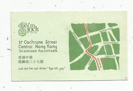 Carte De Visite , Chine , HONG KONG , Irish Pub ,THE DUBLIN JACK , 2 Scans - Visitenkarten