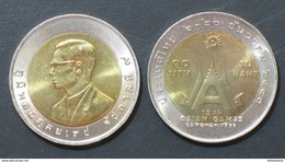 Thailand Coin 10 Baht Bi Metal 1998  13th ASIAN Games Y348 UNC - Thailand