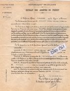 VP11.561 - LYON 1921 - Police - Lettre De La Préfecture Du Rhône  Concernant Mr THIEBAUD Aux DEUX FAYS - Polizia