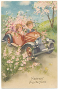 Hannes PETERSEN - Heureux Anniversaire, Couple D'Enfants, Automobile - Petersen, Hannes