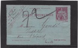 France Pneumatique - Chaplain 30 C Rouge - Carte Pneumatique - Pneumatic Post