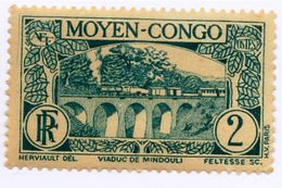 MEDIO CONGO, MIDDLE CONGO, COLONIA FRANCESE, FRENCH COLONY,  NUOVO (MLH*),    Scott 84 - Used Stamps