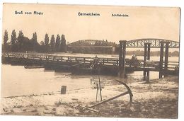 Allemagne - GERMERSHEIM - GRUSS VOM RHEIN - Schiffsbrücke - Ancre De Marine   Edit.verlag Eugen Mayer - Germersheim - Germersheim