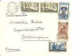 Afrique Equatoriale, Gabon, 1939, Cover, Lambarene To Switzerland, Suisse, See Scans! - Lettres & Documents