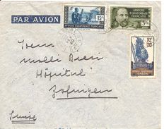 Afrique Equatoriale, Gabon, 1940, Airmail-Cover, Lambarene To Switzerland, Suisse, See Scans! - Briefe U. Dokumente